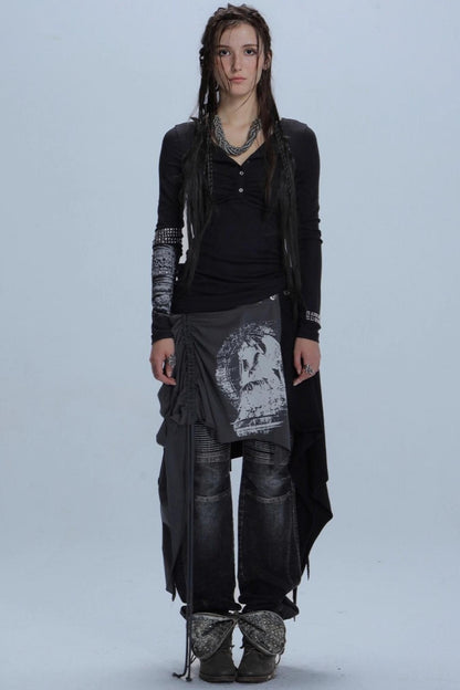 Autumn Original Fringe Wrap Skirt