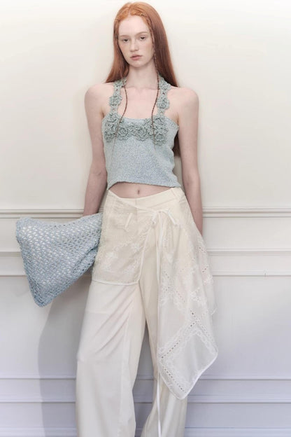 Summer Halter Knit Top