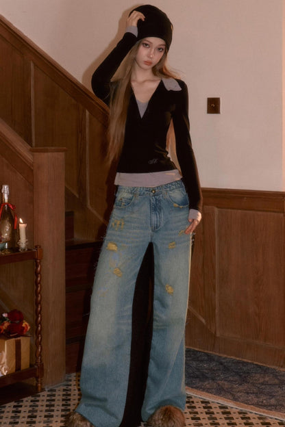 Color-Block Two-Piece T-Shirt