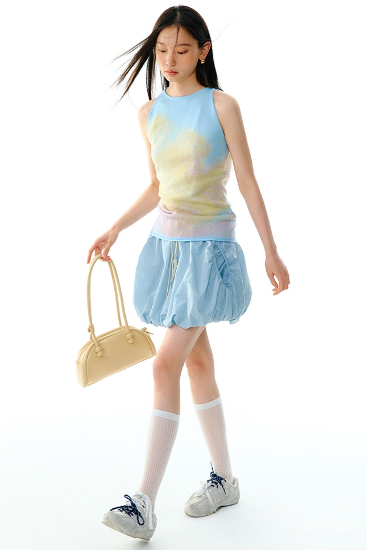 Sunrise Cloud Jacquard Sleeveless Vest