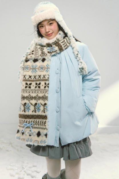 Fair Isle Plush Shawl