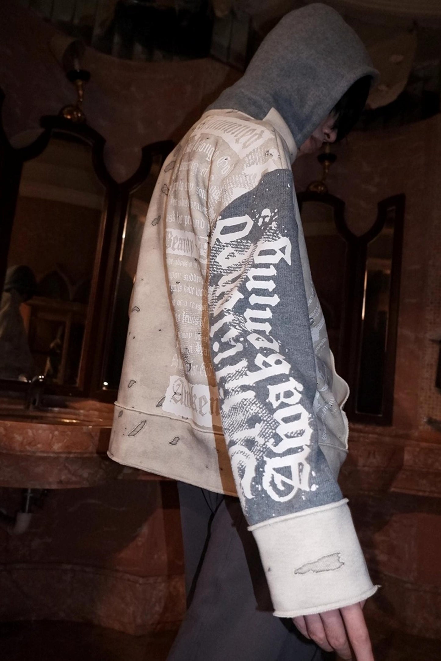 Multi-Waisted Polka Dot Wide-Leg Pants