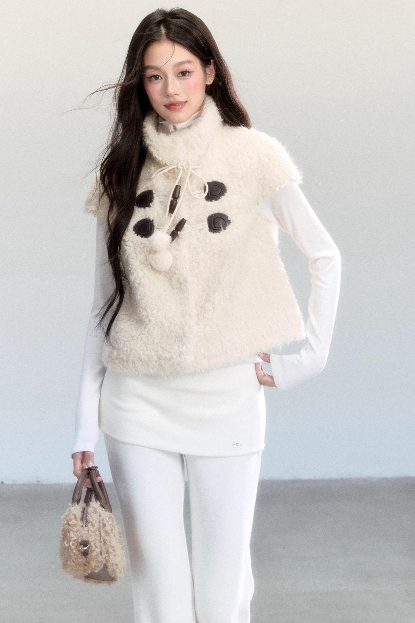 Lace Patchwork Bootcut Pants