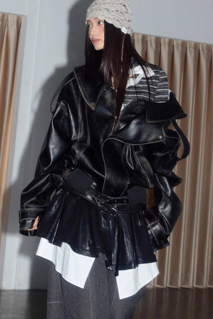 Dark Romantic Leather Jacket