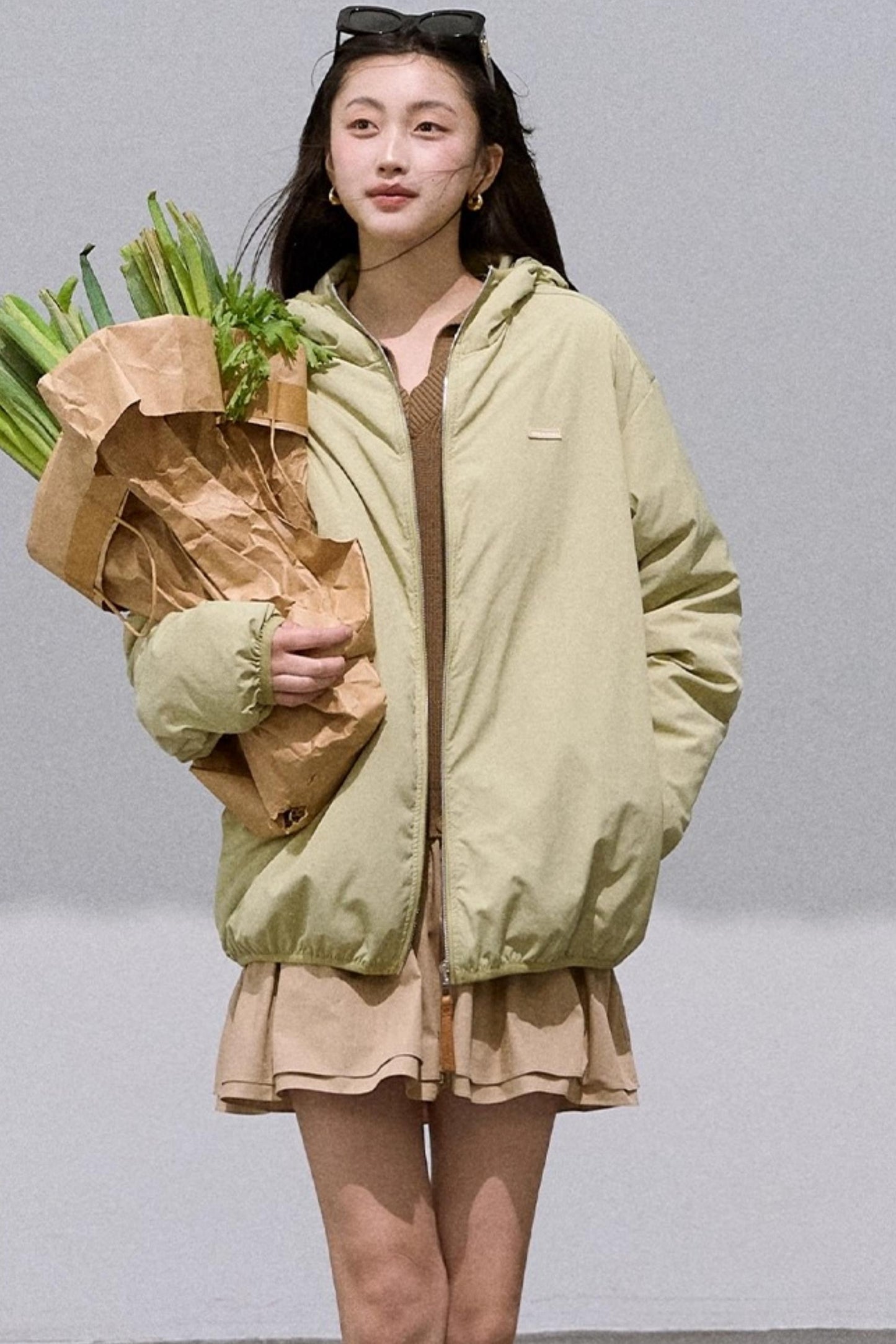 Old Money Leather Label Down Jacket