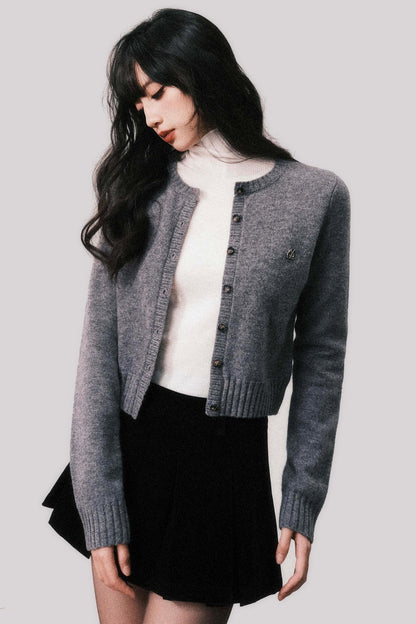 Straight Cut Vintage Wool Cardigan