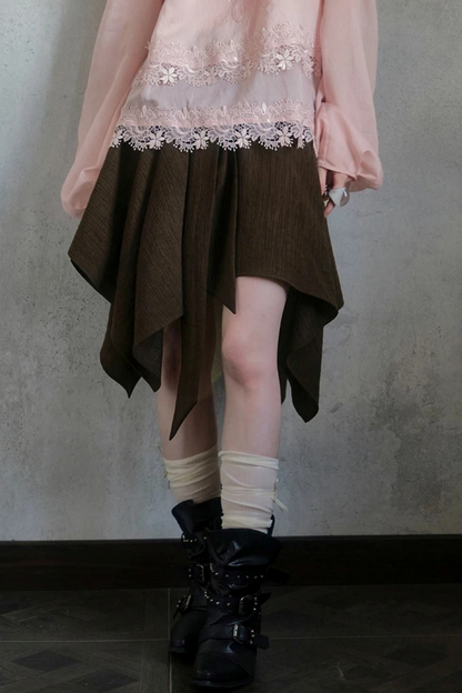 Poetic Rococo Asymmetrical Skirt