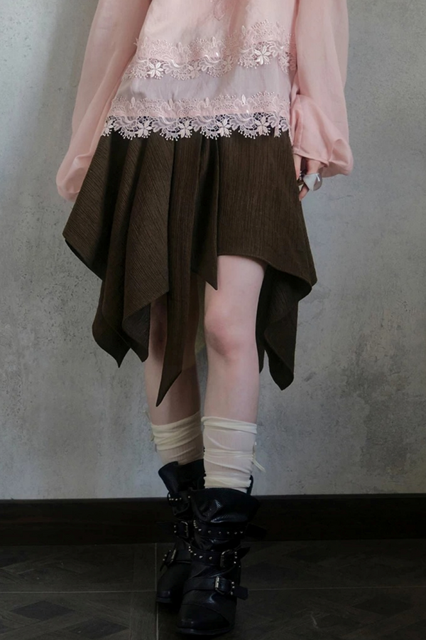 Poetic Rococo Asymmetrical Skirt