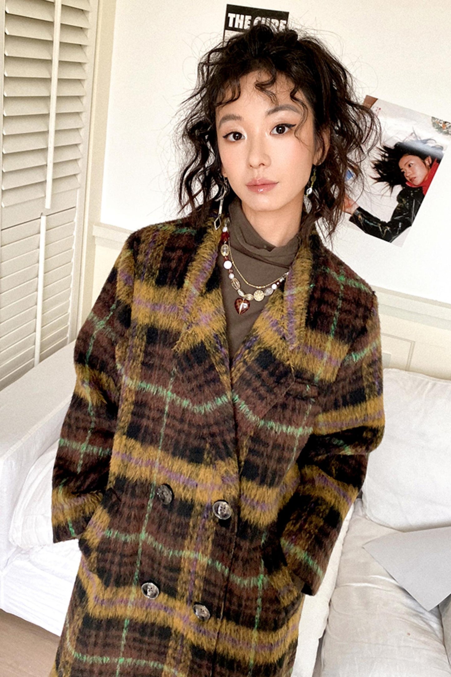 Chemical Girl Sunset Plaid Coat