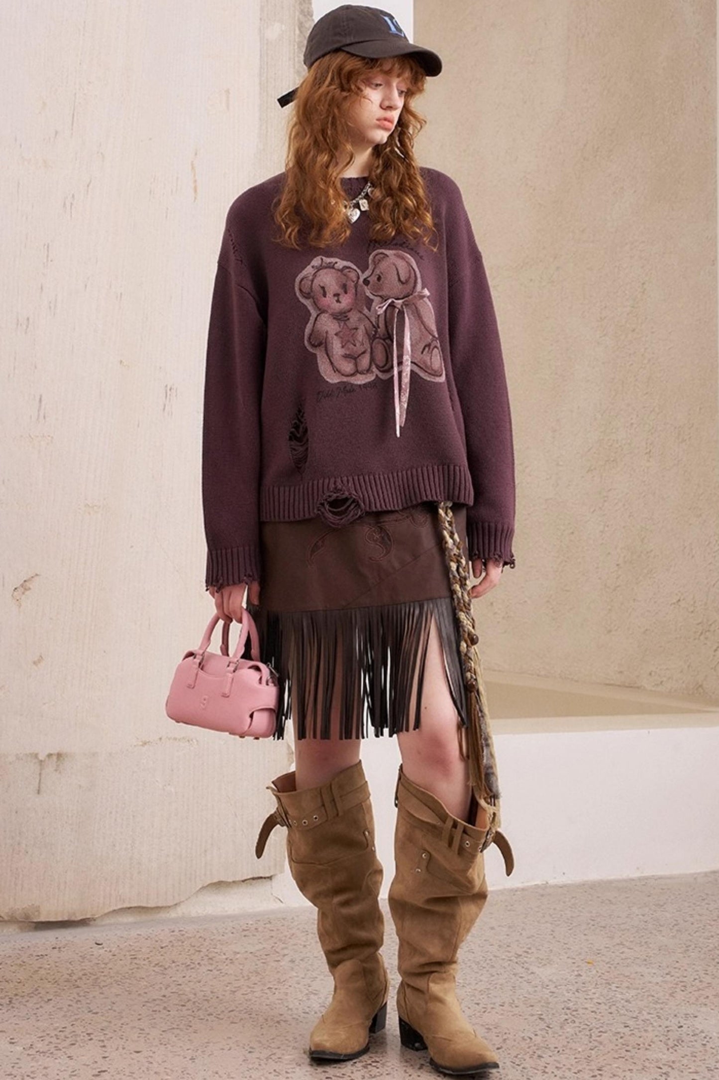 Bear Knitted Sweater