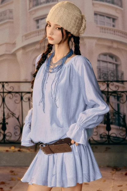 Girlish Ruffled Spring Dress
