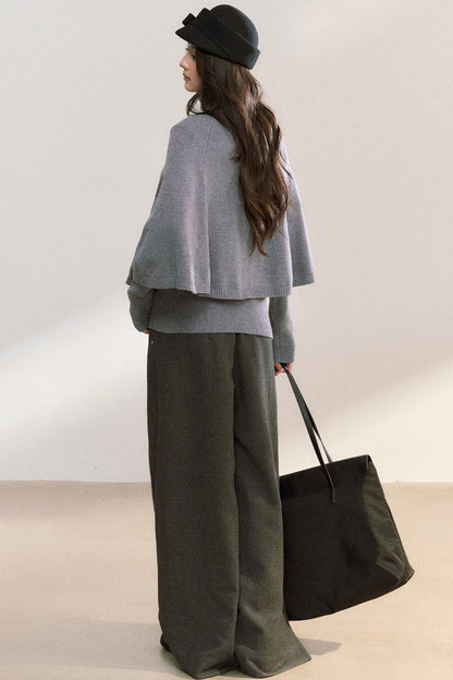 Twisted Turtleneck Sweater