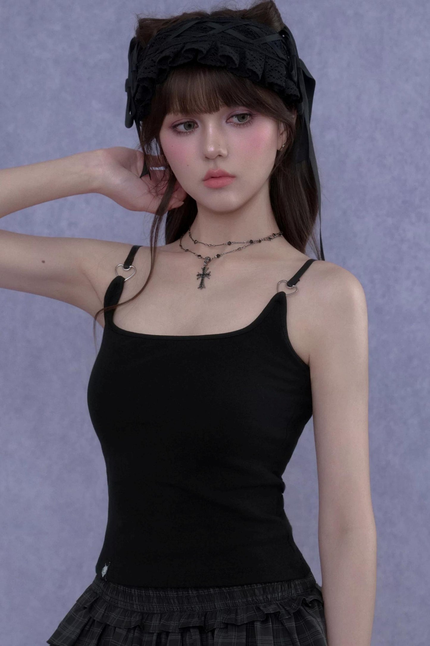 Dunkelherziges Camisole-Oberteil