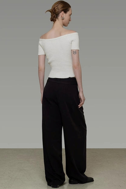 One-Shoulder Knit Top