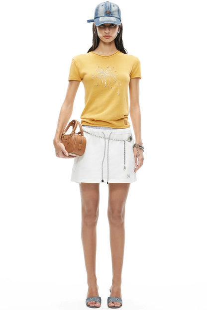 Fireworks Beaded Knit Tee