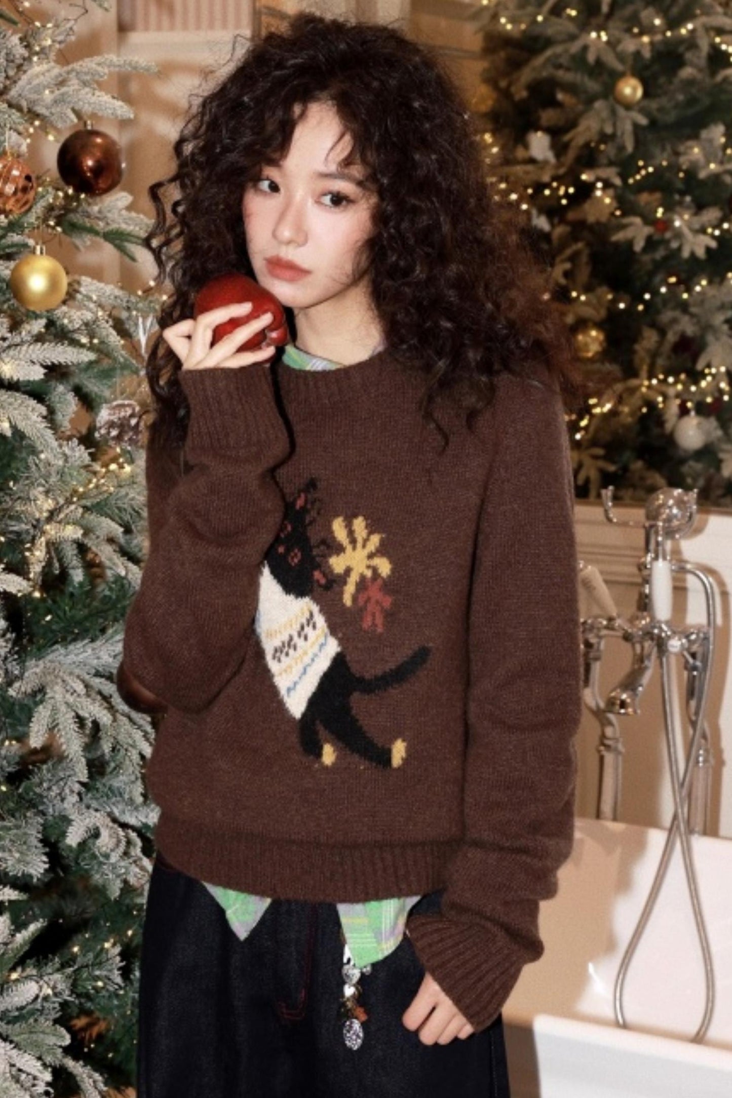 Mohair Room Cat Sweater Set-Up