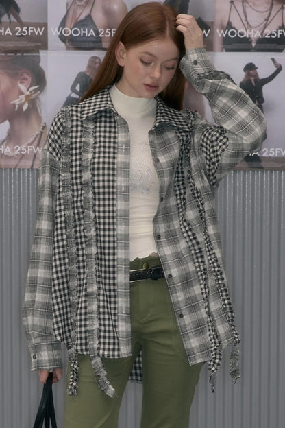 Retro Plaid Casual Loose Shirt