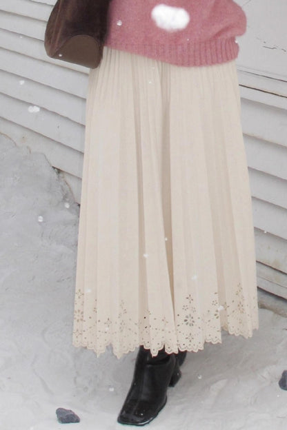 Rin's Poem Pleated Skirt