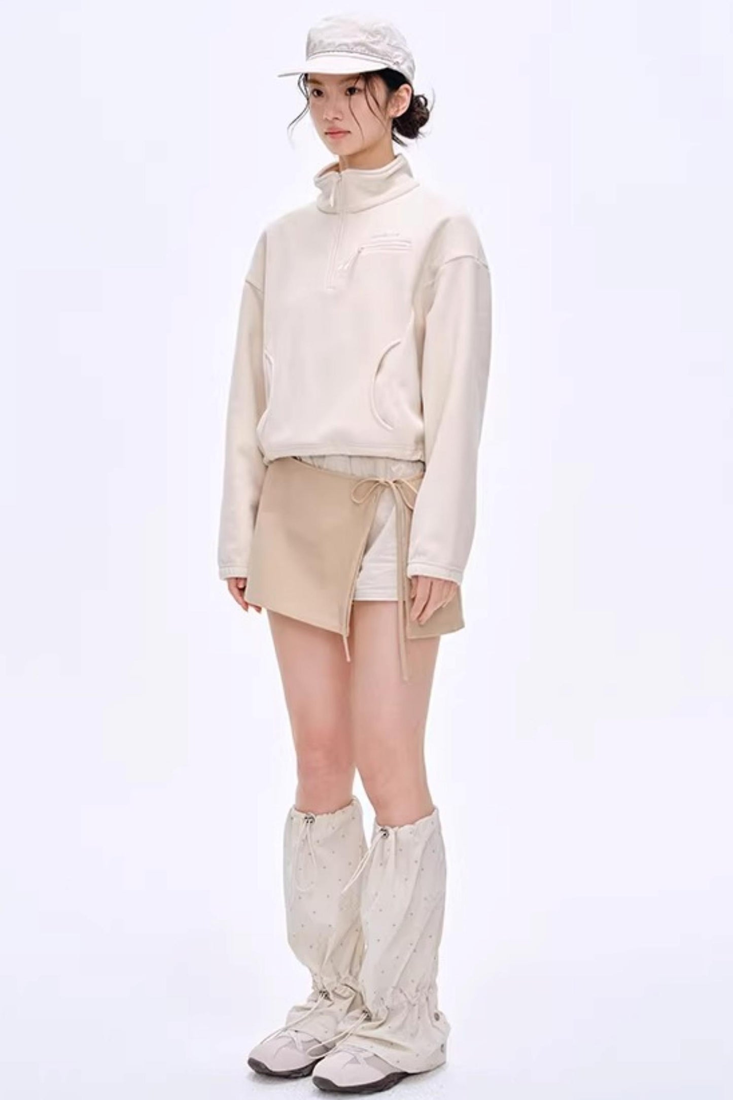 Side Slit Bow Pants Skirt