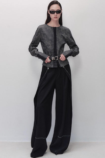 Black Wide-leg Pants