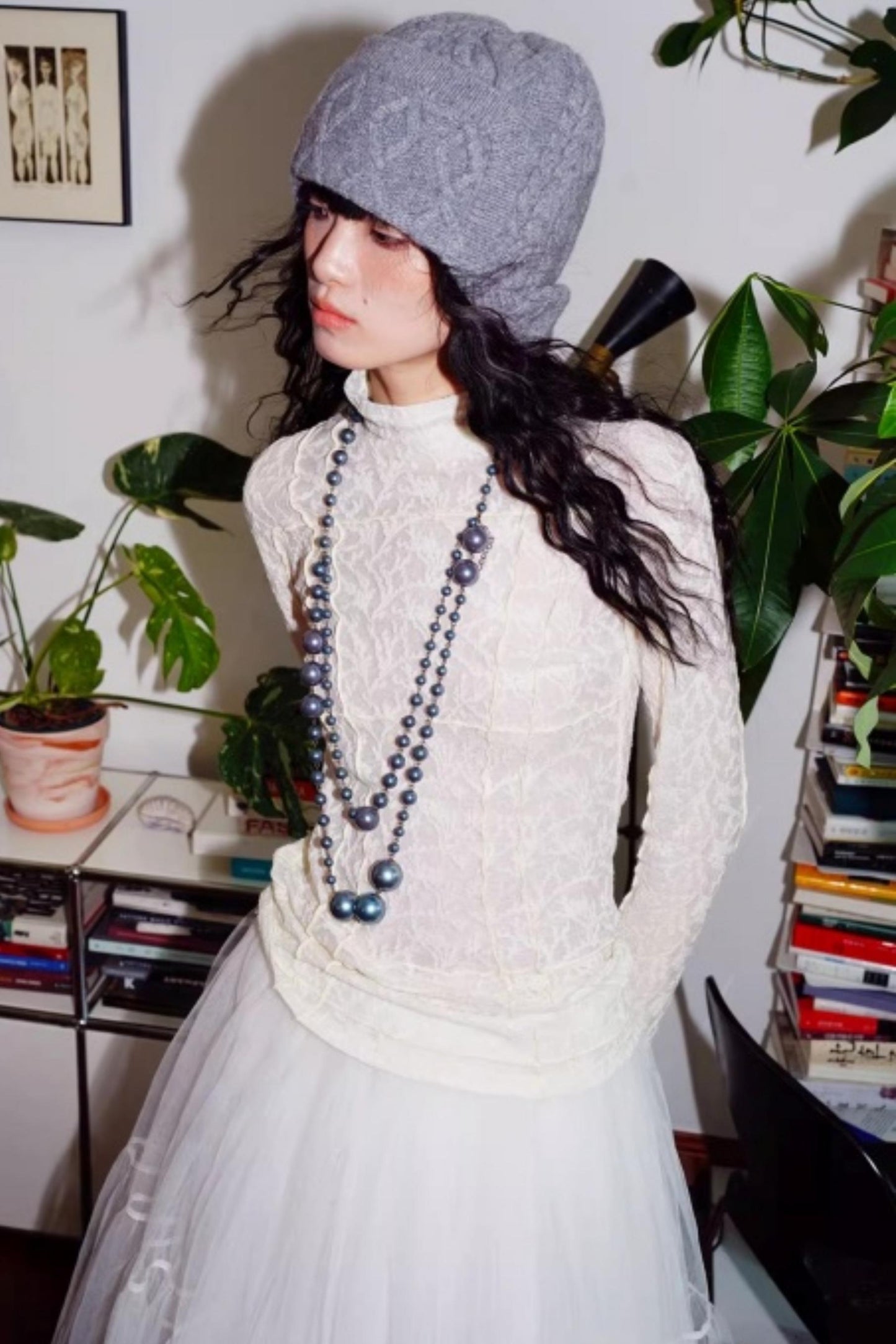 Split Knitted Base Layer Top