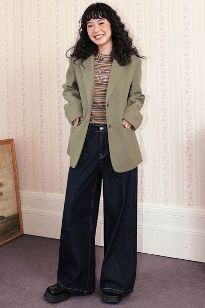 Sugar Melody Striped Long-Sleeved Top