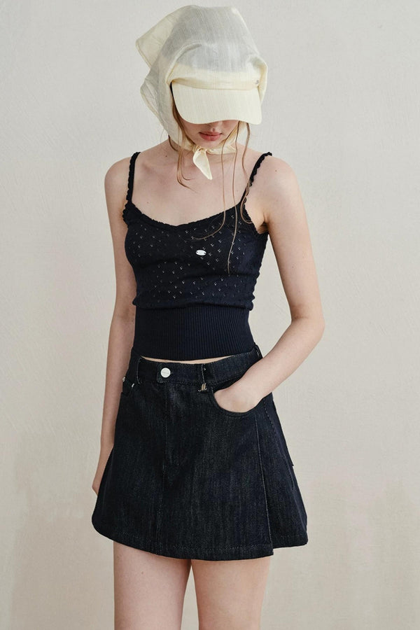 Retro Lace Knitted Vest
