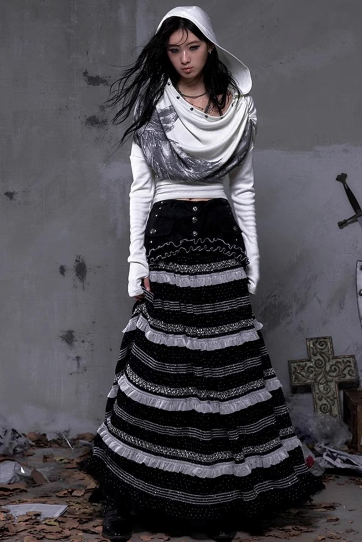 Wasteland Swing Collar Knitted Tops