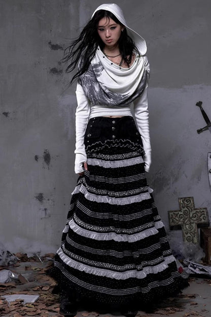 Wasteland Swing Collar Knitted Tops