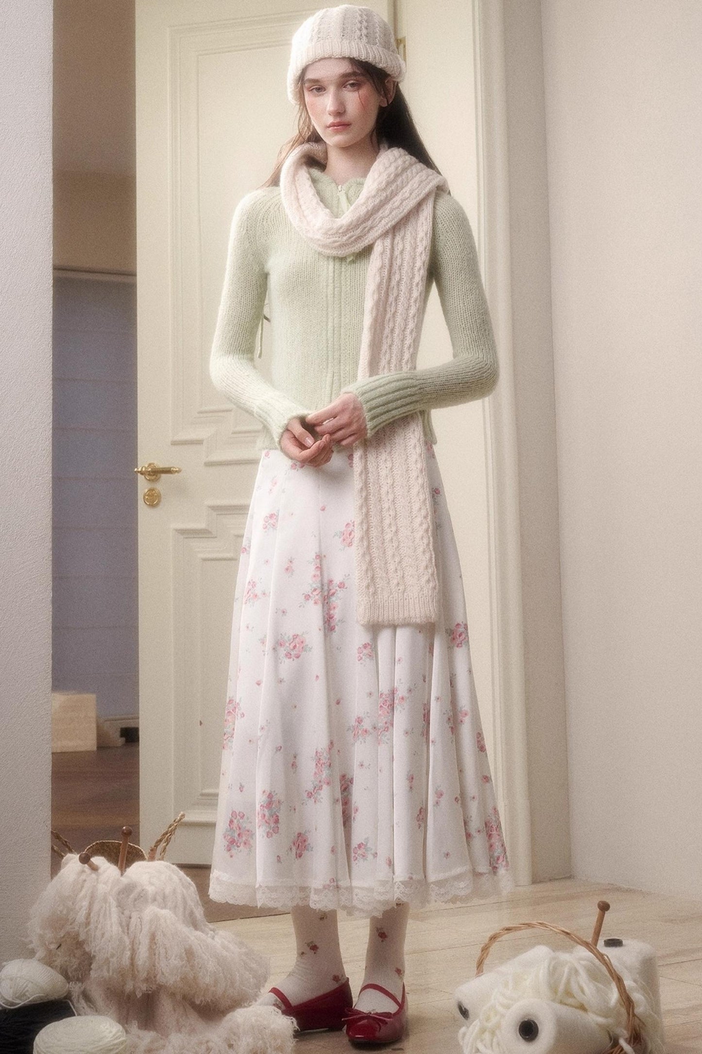 Shiny Satin Maxi Skirt