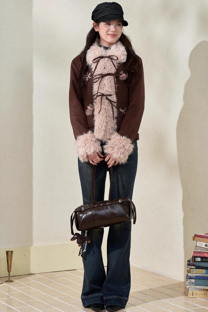 Original Suede Bow Coat