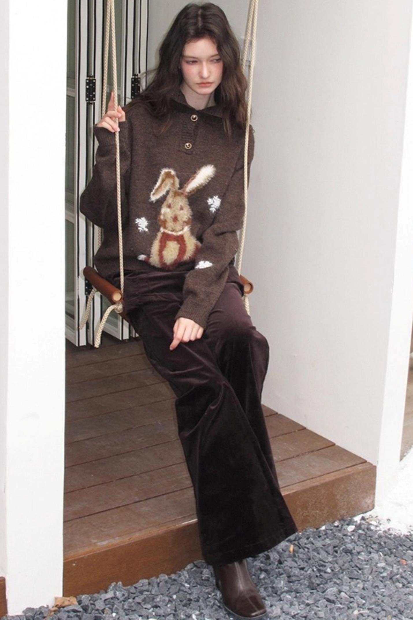 Snow Rabbit Wool Sweater