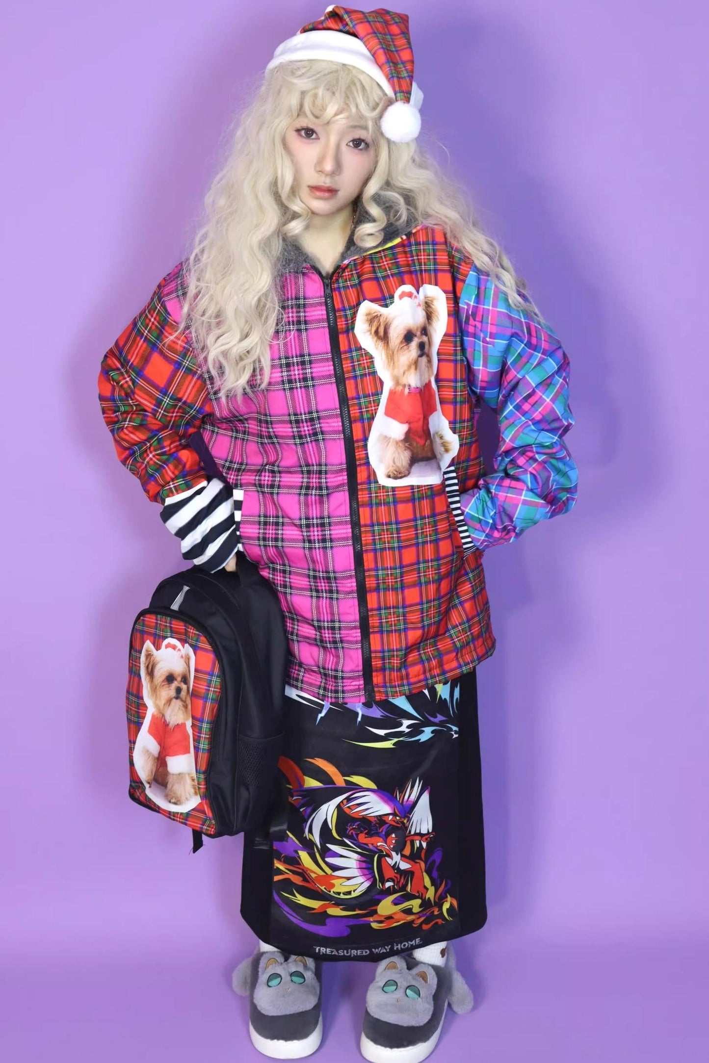 Christmas Cotton Hooded Fleece Jacket