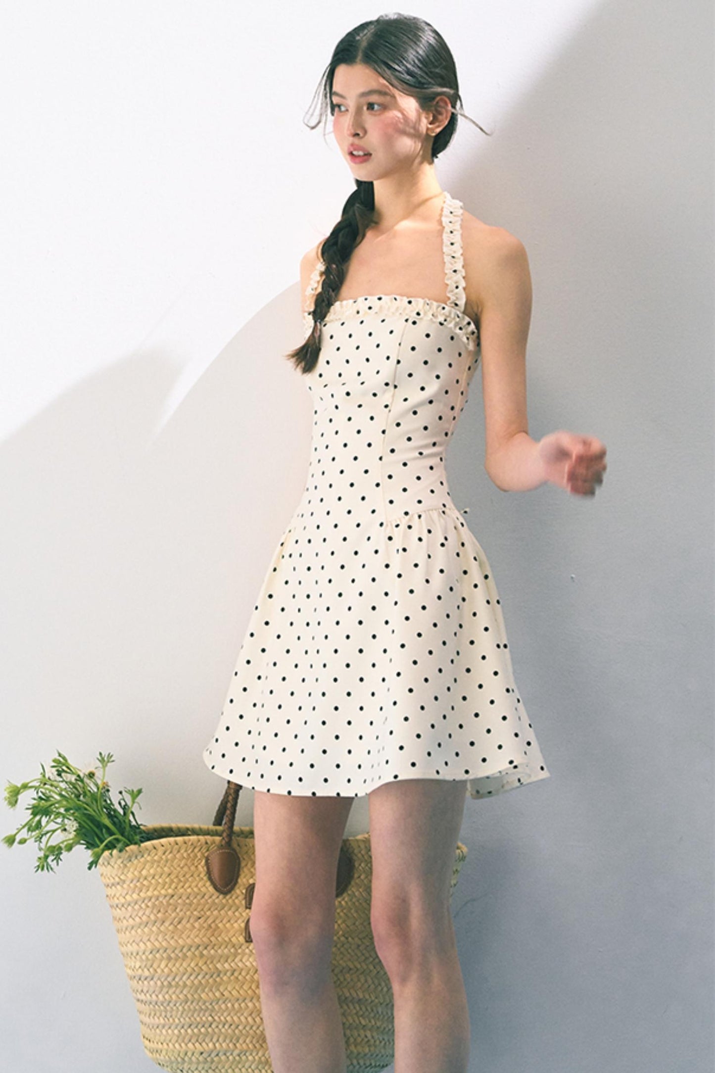 Summer Polka Dot Sheath Dress