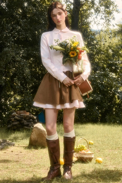 Organic Cotton Layered Skirt