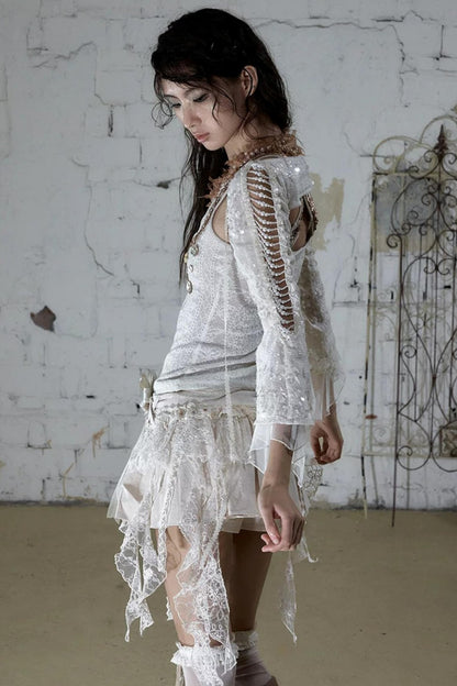 Baroque Pearl Chiffon Cover-Up