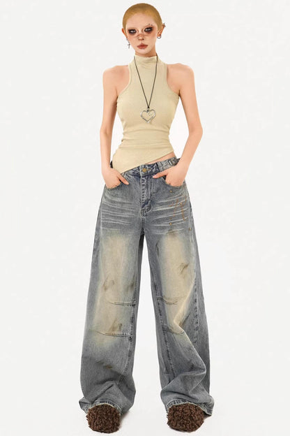 Retro Stand-Up Collar Vest