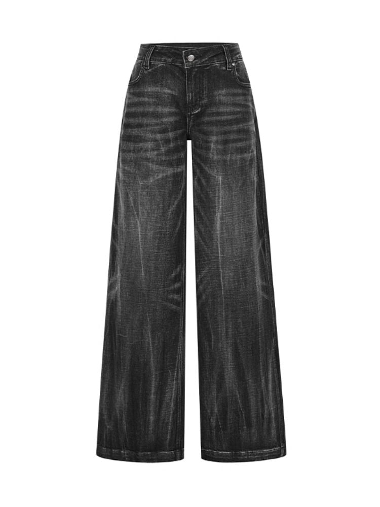 Black Vintage Washed Jeans