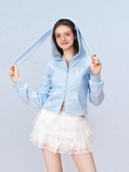 Angel Rabbit Sweatshirt Jacket