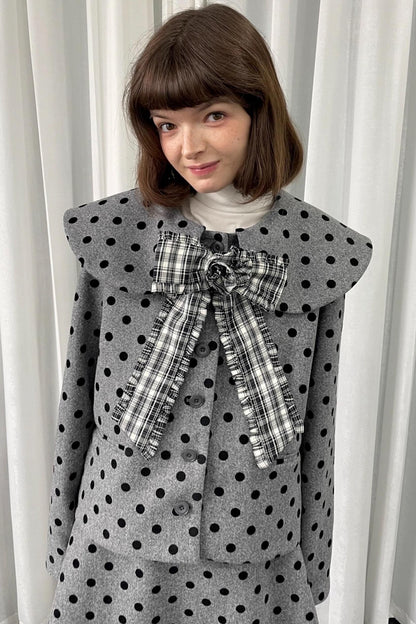 Vintage Plaid Bow Brooch