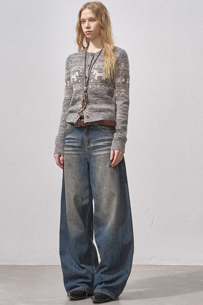 Seamless Vintage Distressed Jeans