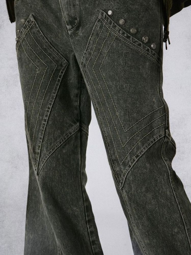 Low Rise Flared Jeans