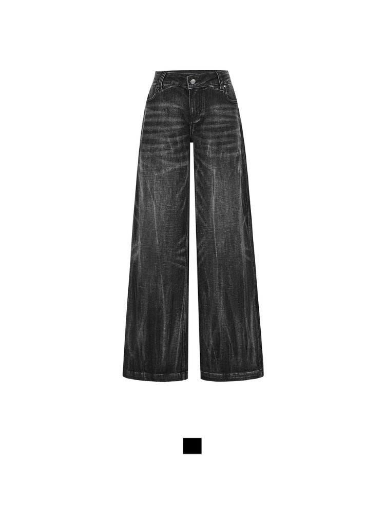 Black Vintage Washed Jeans