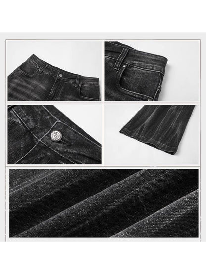 Black Vintage Washed Jeans