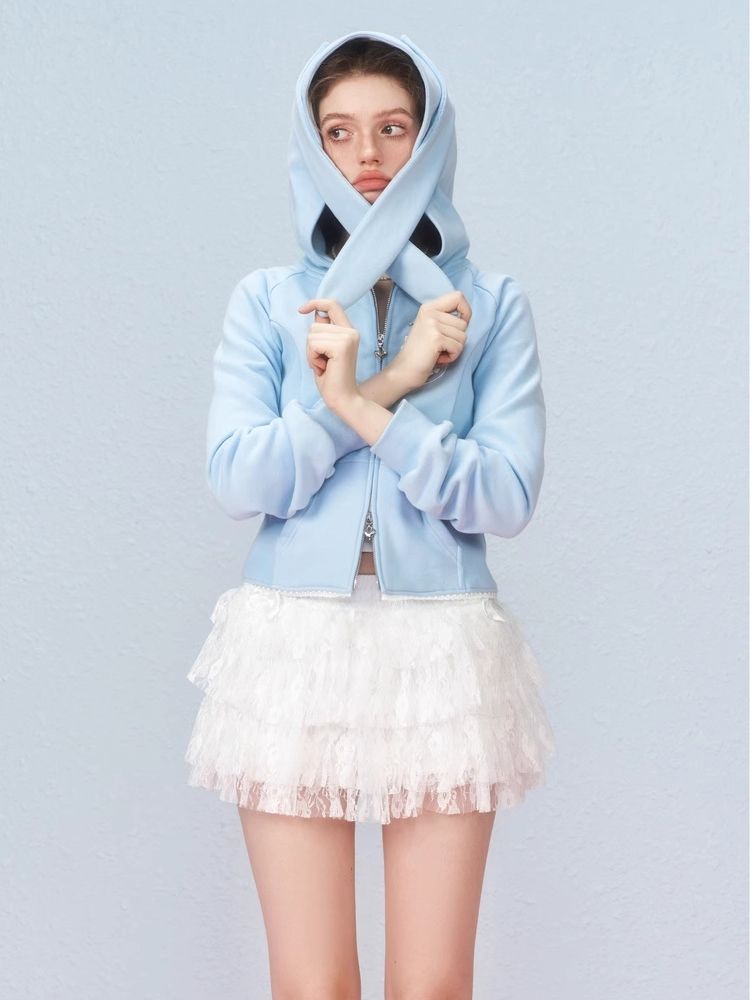 Angel Rabbit Sweatshirt Jacket