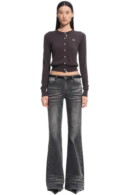 Rosemary Silk Wool Knit Cardigan