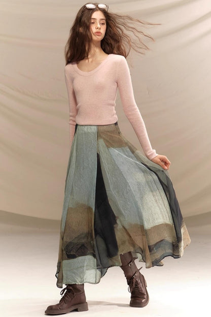 Versatile U-Neck Knitted Base Layer Top