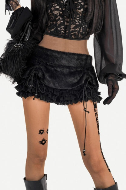 Black Lace Off-Shoulder Top