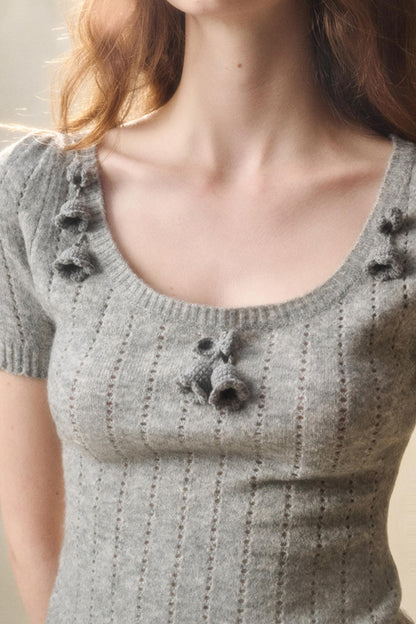 Handmade Floral Cropped Top