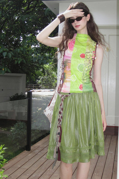 Midsummer Vintage Stretch Mesh Vest